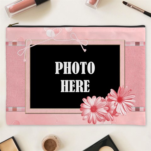 Watch Me Grow Girl Xxxl Cosmetic Bag 1 By Lisa Minor Front