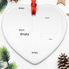 merry christmas - Heart Ornament (Two Sides) merry christmas - Heart Ornament (Two Sides)