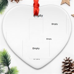 merry christmas - Heart Ornament (Two Sides)
