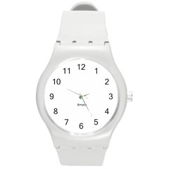 mimis watch - Round Plastic Sport Watch (M)