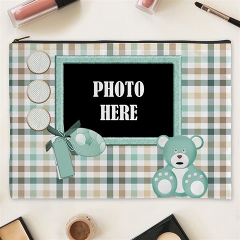 Watch Me Grow Boy Xxxl Cosmetic Bag 1 By Lisa Minor Front