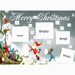 Santa and snowman Christmas card - 5  x 7  Photo Cards