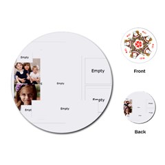 merry christmas - Playing Cards Single Design (Round)
