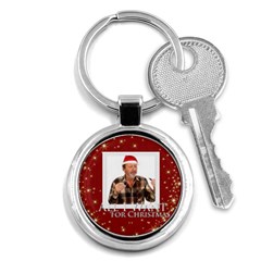 merry christmas - Key Chain (Round)