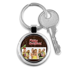 merry christmas - Key Chain (Round)