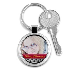 merry christmas - Key Chain (Round)