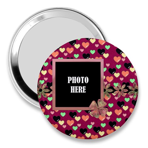 Girl Power 3  Handbag Mirror 1 By Lisa Minor Front