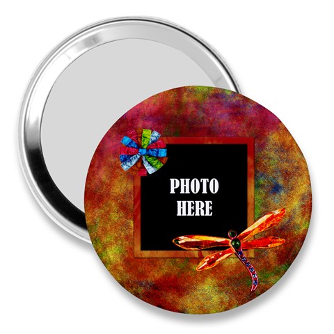 Tye Dyed 3  Handbag Mirror 1 By Lisa Minor Front