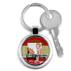 merry christmas - Key Chain (Round)