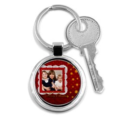 merry christmas - Key Chain (Round)