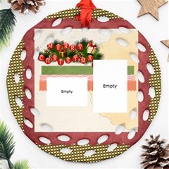 merry christmas - Ornament (Round Filigree) merry christmas - Ornament (Round Filigree)