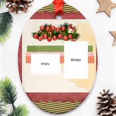 merry christmas - Ornament (Oval)