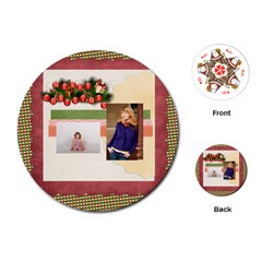 merry christmas - Playing Cards Single Design (Round) merry christmas - Playing Cards Single Design (Round)