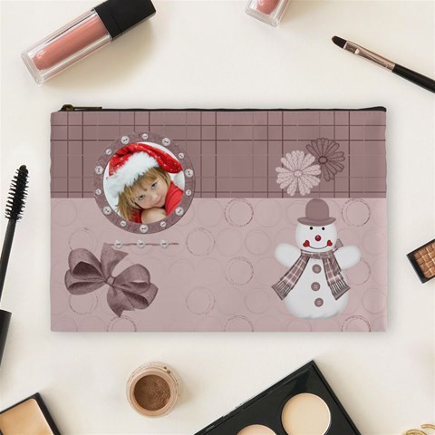 Christmas Cosmetic Bag (large) By Joanne5 Front