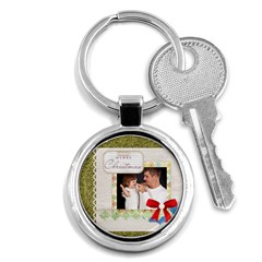 merry christmas - Key Chain (Round)