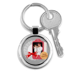merry christmas - Key Chain (Round)