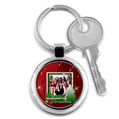 merry christmas - Key Chain (Round)