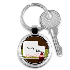 merry christmas - Key Chain (Round)
