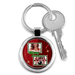 merry christmas - Key Chain (Round)