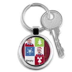merry christmas - Key Chain (Round)
