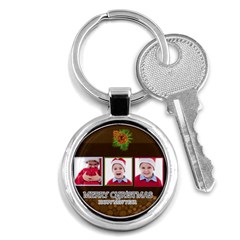 merry christmas - Key Chain (Round)