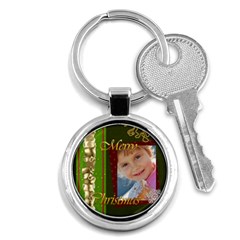 merry christmas - Key Chain (Round)