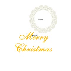 Blue Swirl Christmas card 4.5 x 7 - Greeting Card 4.5  x 6 