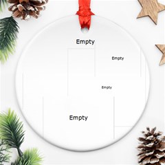 merry christmas - Round Ornament (Two Sides)