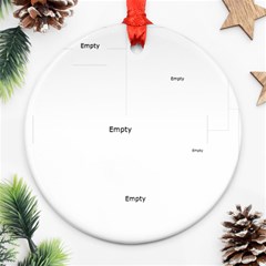 merry christmas - Round Ornament (Two Sides) merry christmas - Round Ornament (Two Sides)