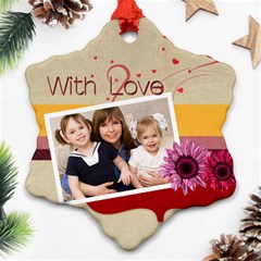 merry christmas - Ornament (Snowflake) merry christmas - Ornament (Snowflake)