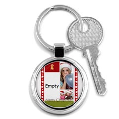 merry christmas - Key Chain (Round)