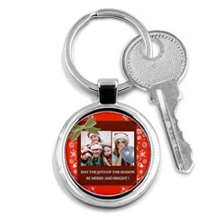 merry christmas - Key Chain (Round)