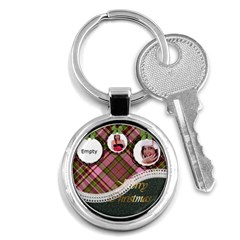 merry christmas - Key Chain (Round)