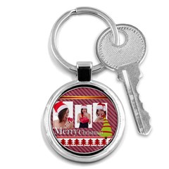 merry christmas - Key Chain (Round)