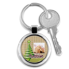 merry christmas - Key Chain (Round)