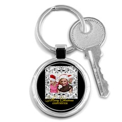 merry christmas - Key Chain (Round)