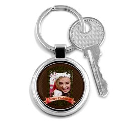 merry christmas - Key Chain (Round)