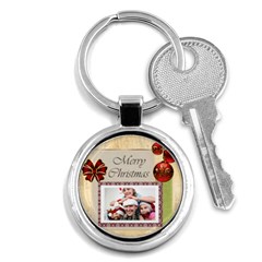 merry christmas - Key Chain (Round)