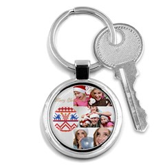 merry christmas - Key Chain (Round)