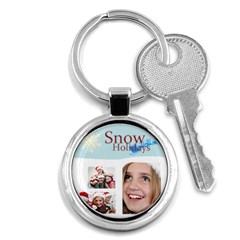 merry christmas - Key Chain (Round)