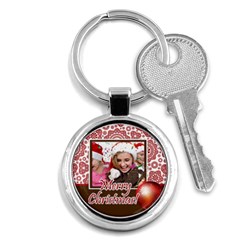 merry christmas - Key Chain (Round)