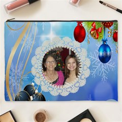 snow flakes and ornament cosmetic bag (XXXL)