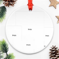 merry christmas - Round Ornament (Two Sides)