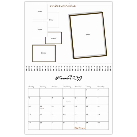 2013 Calendar Main By Odessa Nov 2013