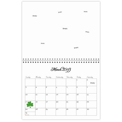 2013 Calendar Main By Odessa Mar 2013