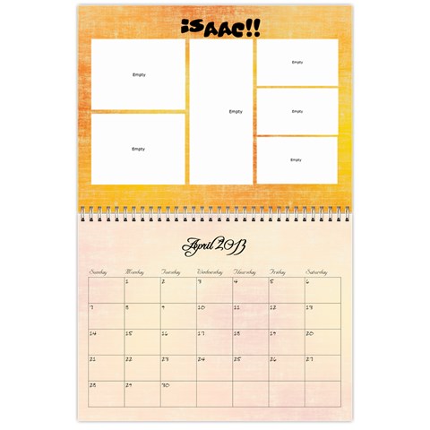 2013 Calendar Main By Odessa Apr 2013