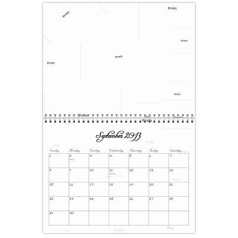 2013 Calendar Main By Odessa Sep 2013