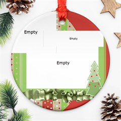 merry christmas, happy new year, xmas - Ornament (Round)
