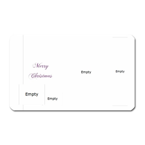 Magnet Rectangular Christmas 02 By Deca Front