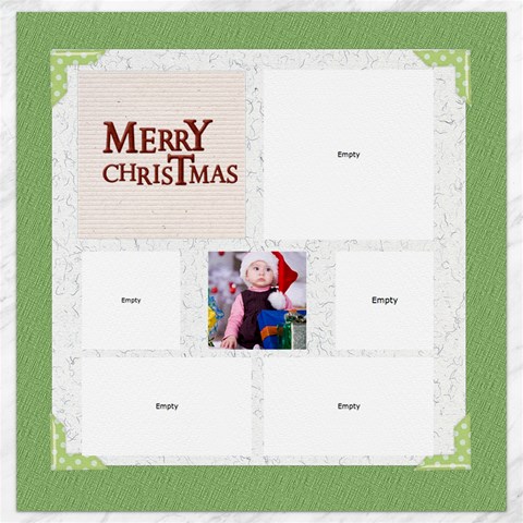 Merry Christmas By Mac Book 11.4 x11.56  Canvas - 1